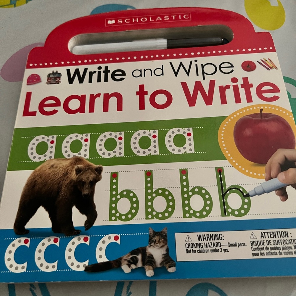 Scholastic Colorful Write and Wipe Learning Board